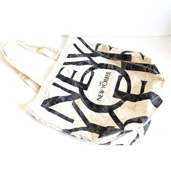 New Yorker Canvas Tote Bag 💕 Classic New York Bag - H 14" - Picture 7 of 8